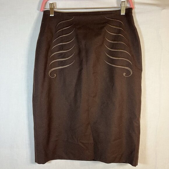 Arvelle Italian Skirt‎ Brown - Picture 1 of 4